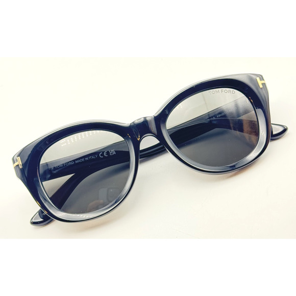 Tom Ford Sunglasses Nika-02 TF1344 01A Black Round Frame Gray Lens 49-20-140 New main image 9